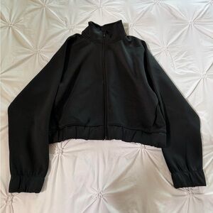 Target Black Cropped Bomber Jacket